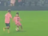 Mateo Messi humilla al hijo de Luis Suárez en la previa del partido del Inter Miami.