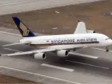 Un avión de Singapore Airlines, en una foto de archivo.
