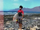 Ayoub Adardour, joven y prometedor surfista fallecido en Lanzarote.