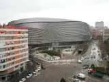 El estadio Santiago Bernabéu en enero de 2024.