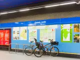 Bicicletas en el Metro de Madrid