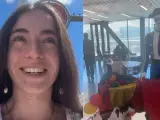 La estudiante se ha reído por la manera de interpretar España