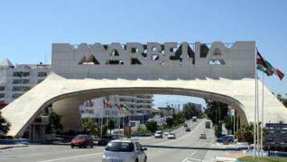 Comienzan las obras de reparación del histórico arco de entrada a Marbella