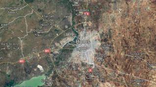 Localización de Homs, Siria.