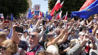 Manifestación en Polonia