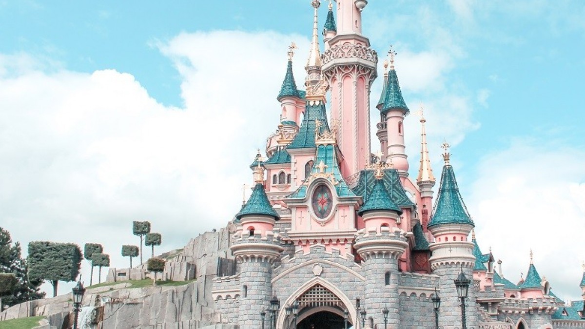 Sleeping Beauty Castle at Disneyland in California (USA).