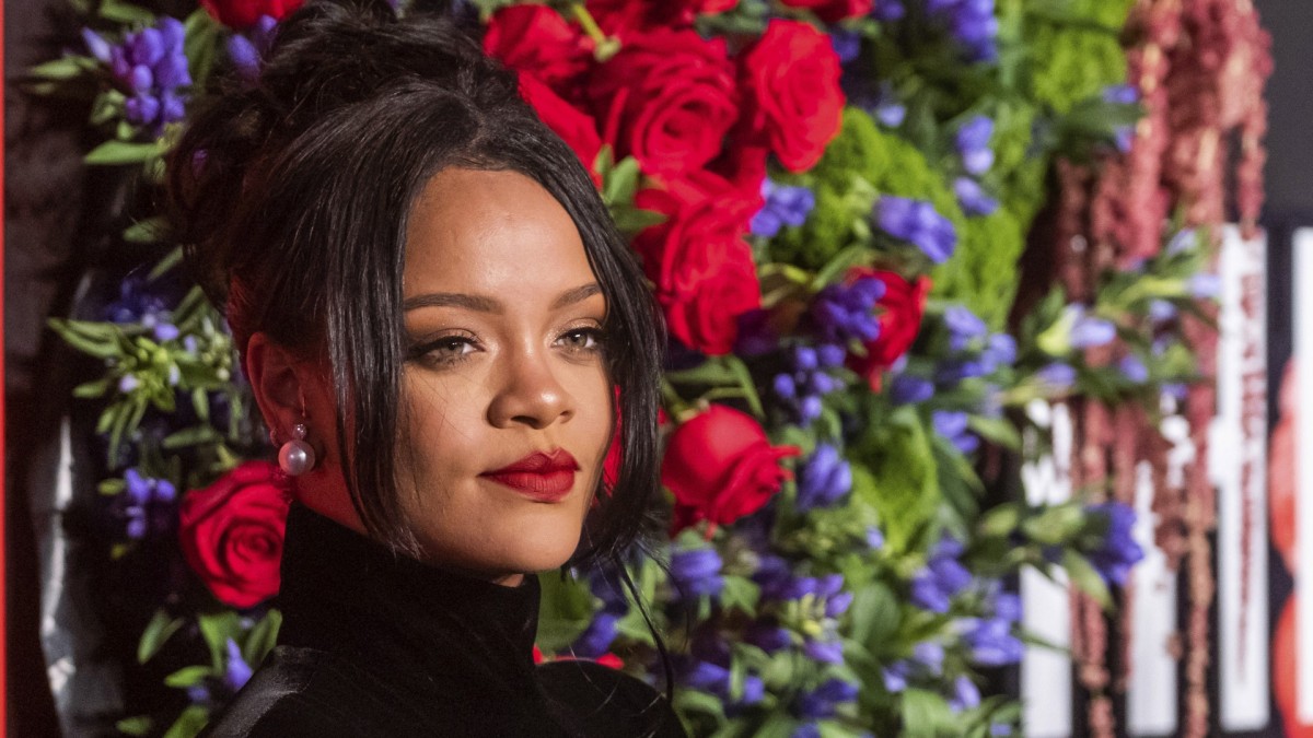 Rihanna, at an event.