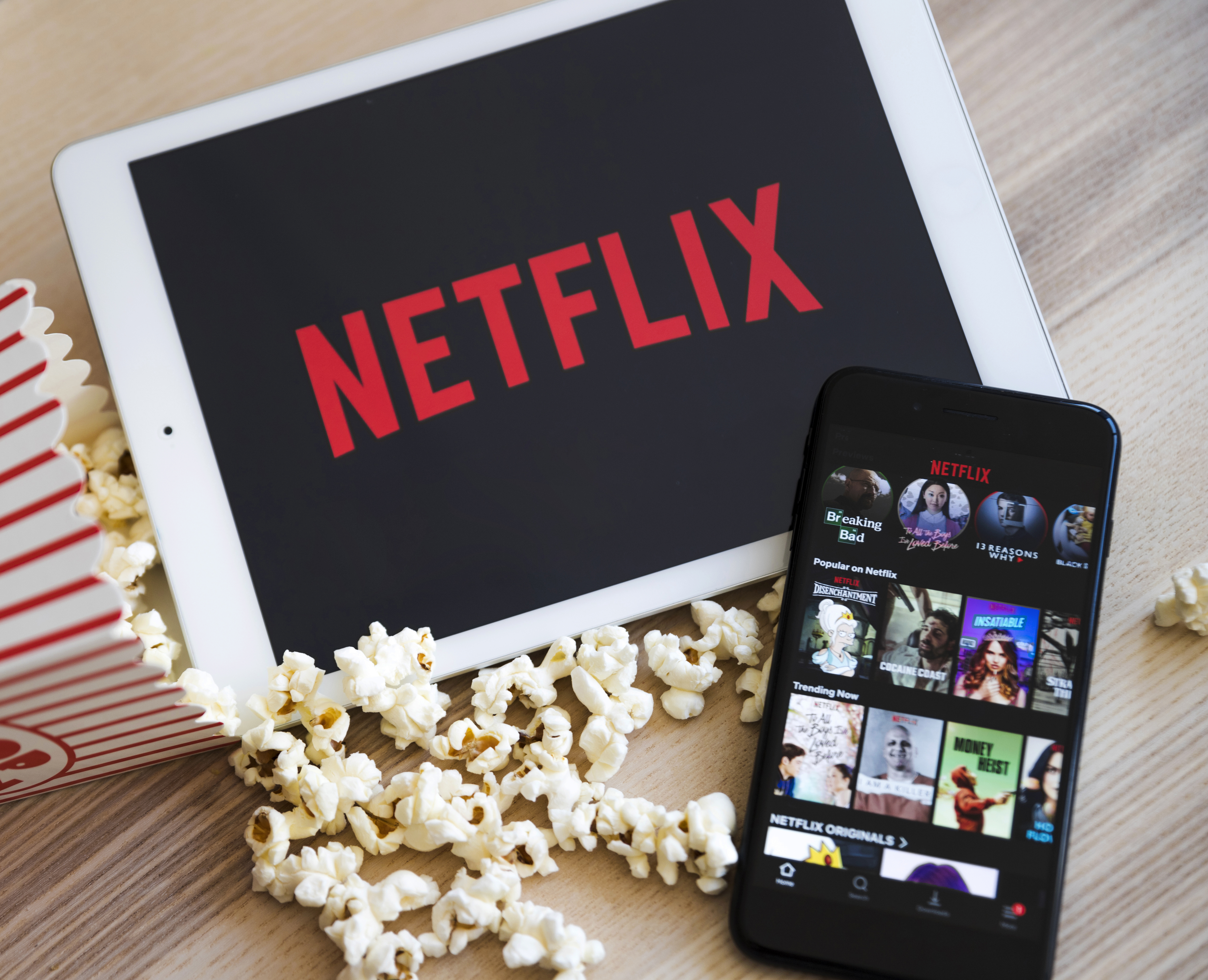 Netflix uses a recommendation system based on your user behavior.