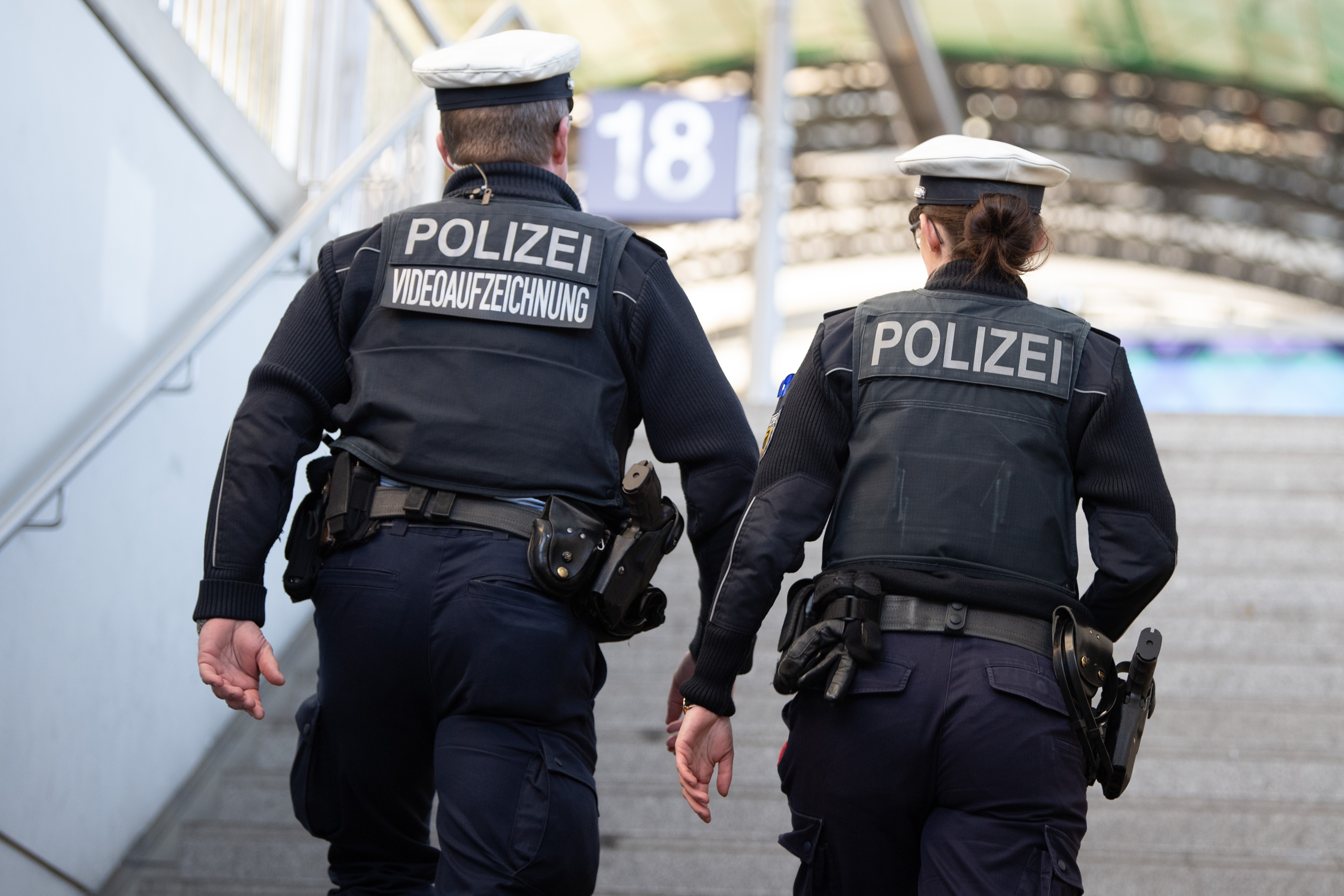 Dos policías alemanes, en una imagen de archivo.