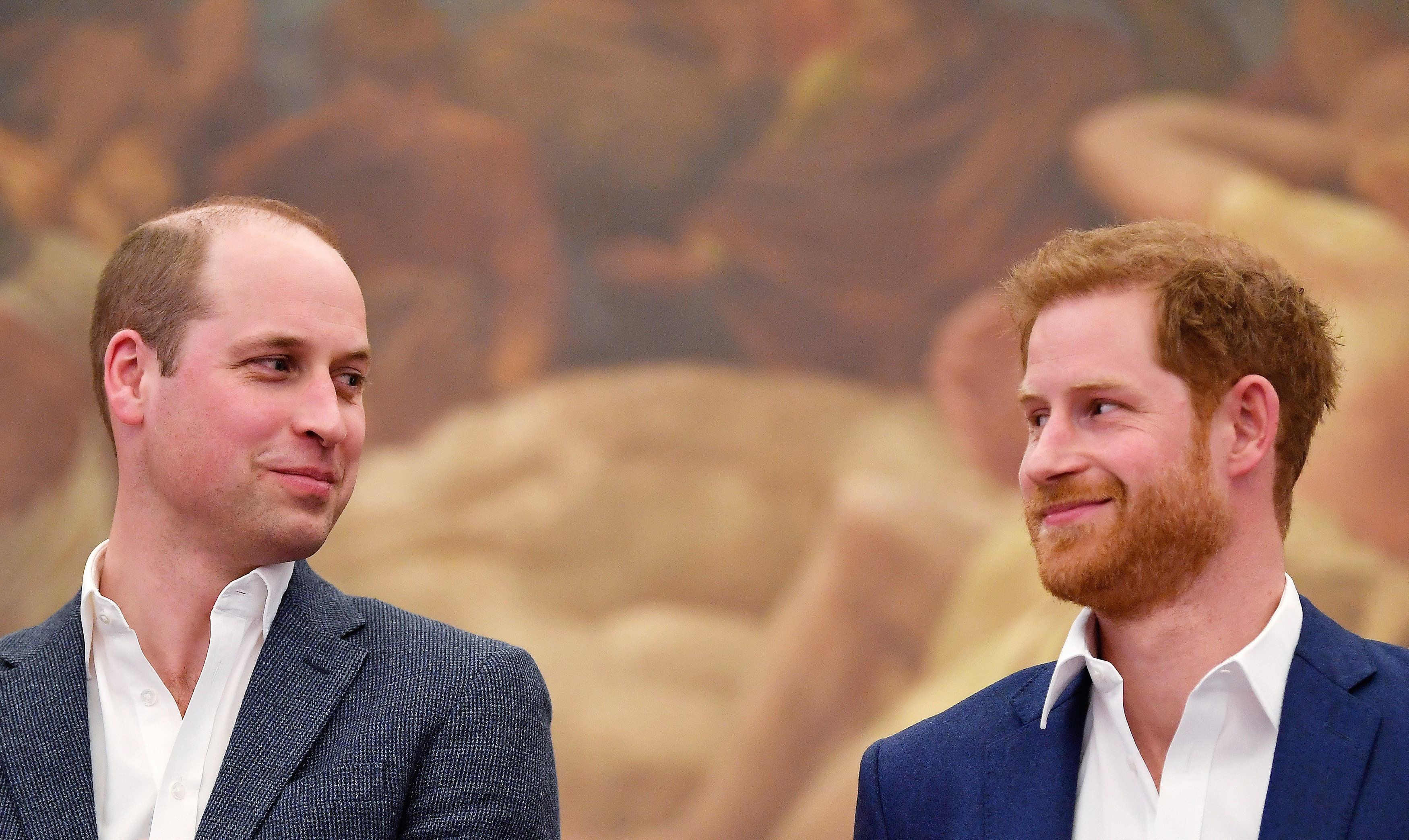 Il principe William e il principe Harry nell'aprile 2018.