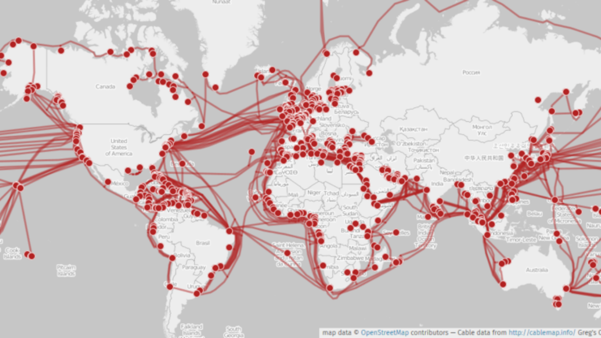 The Atlantic and Pacific submarine cables are the most vulnerable.