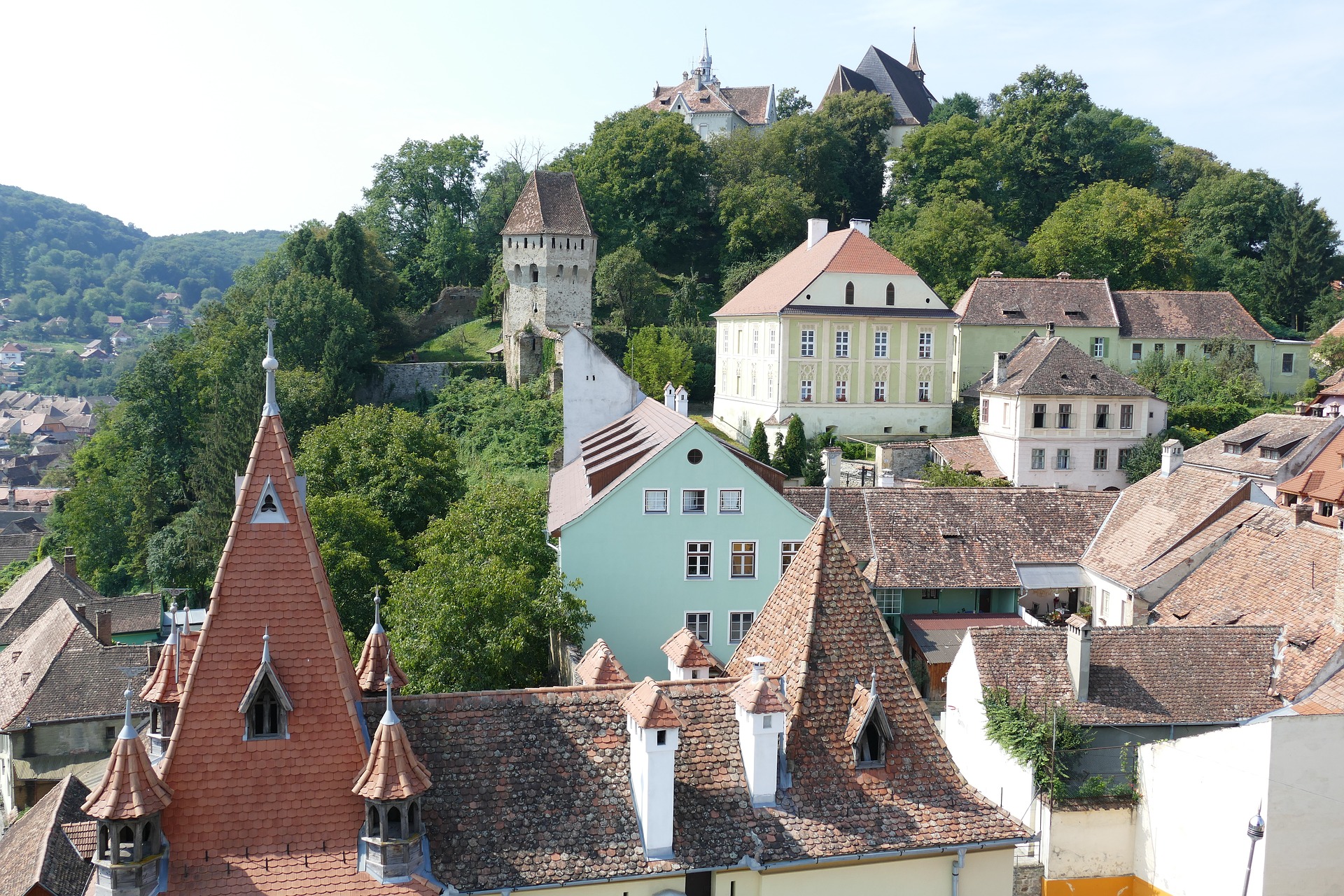 It is located in the Transylvania region and has a spectacular walled old town that is preserved in excellent condition.  The town is full of legends and is wrapped in a very special aura.