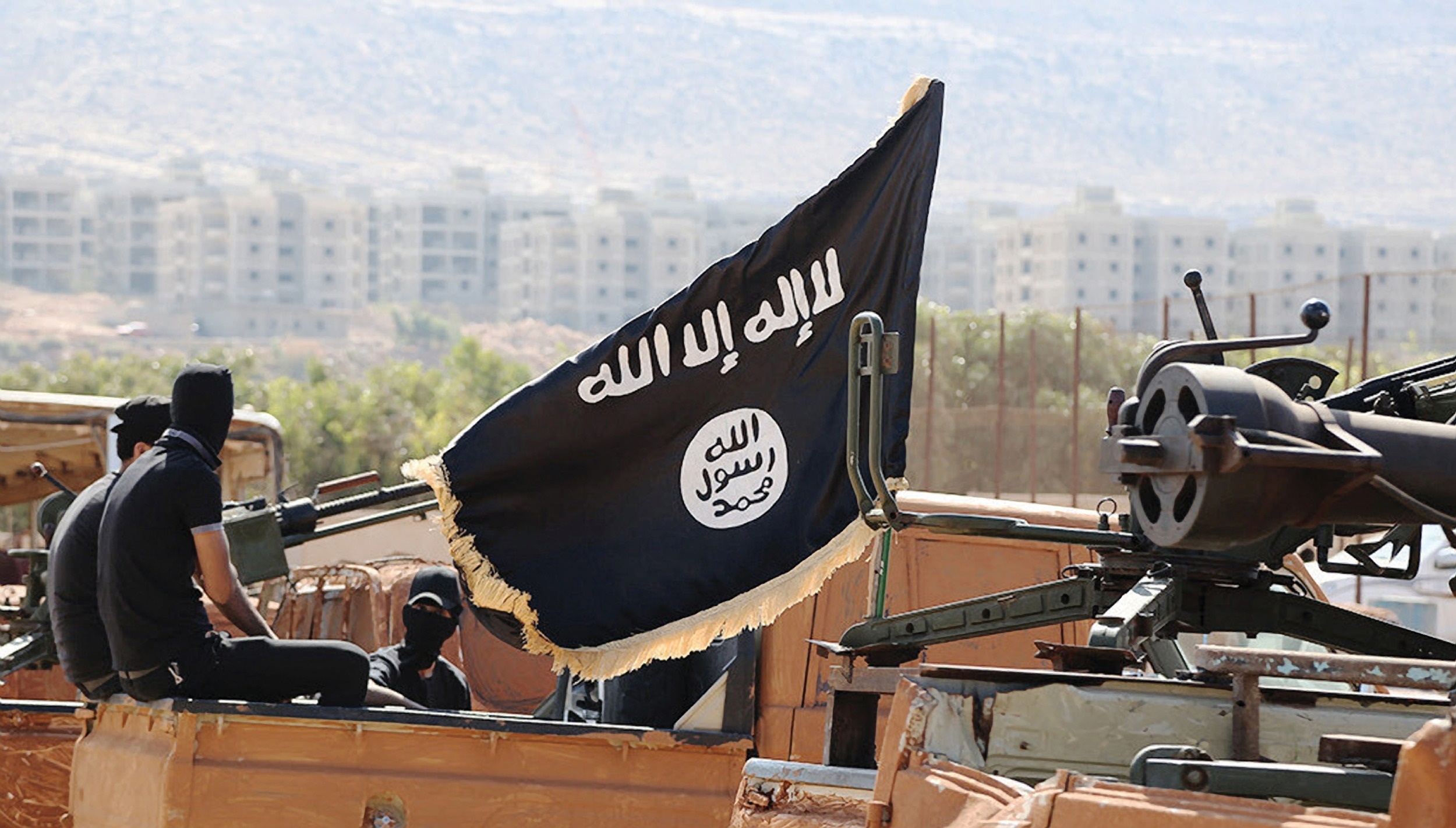Combatientes de Estado Islámico en una imagen de archivo.