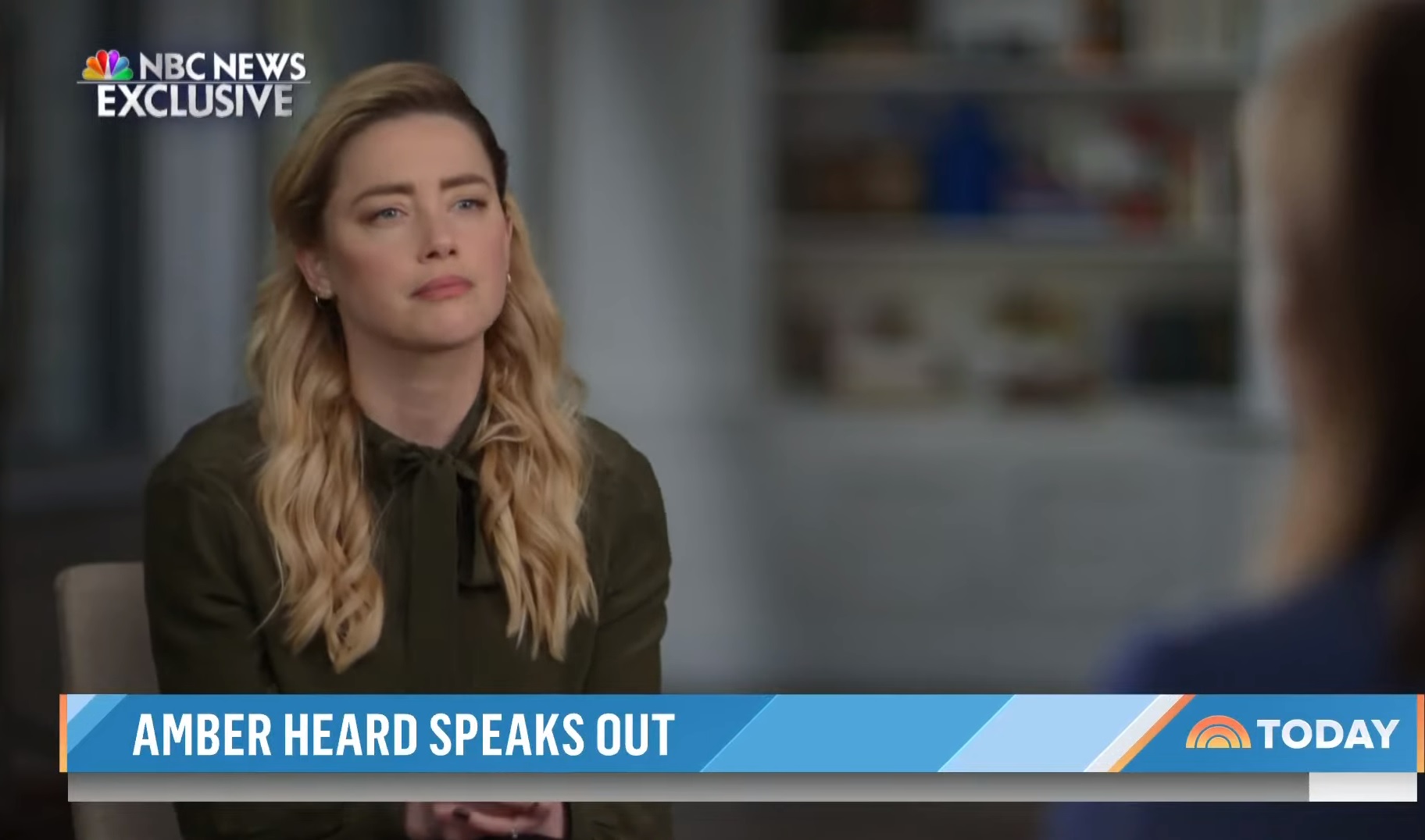 Amber Heard in 'Today'.