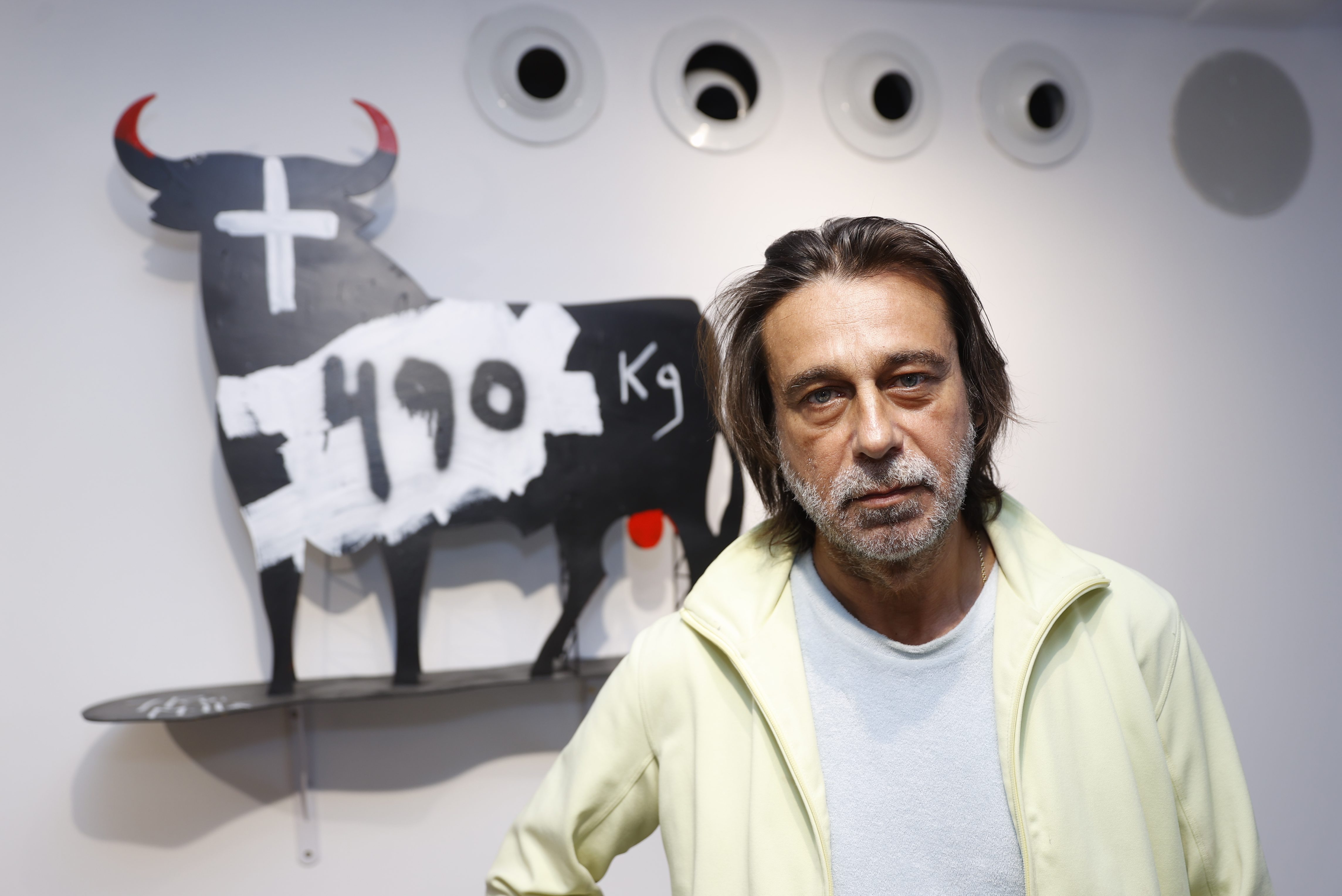 Jordi Mollà in his exhibition 'The art of transcending'.