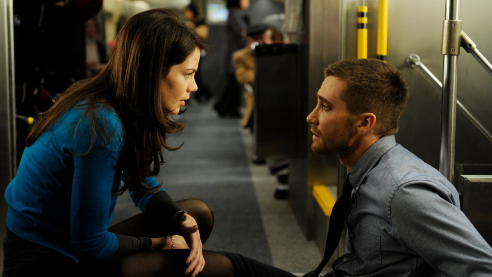 Jake Gyllenhaal and Michelle Monaghan in 'Source Code'