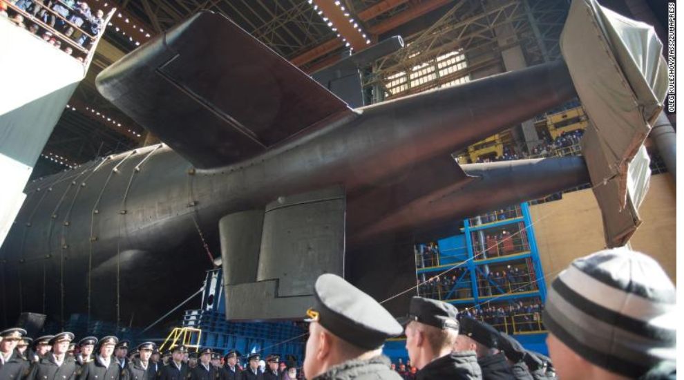 Photograph of the submarine when it was launched in 2019.