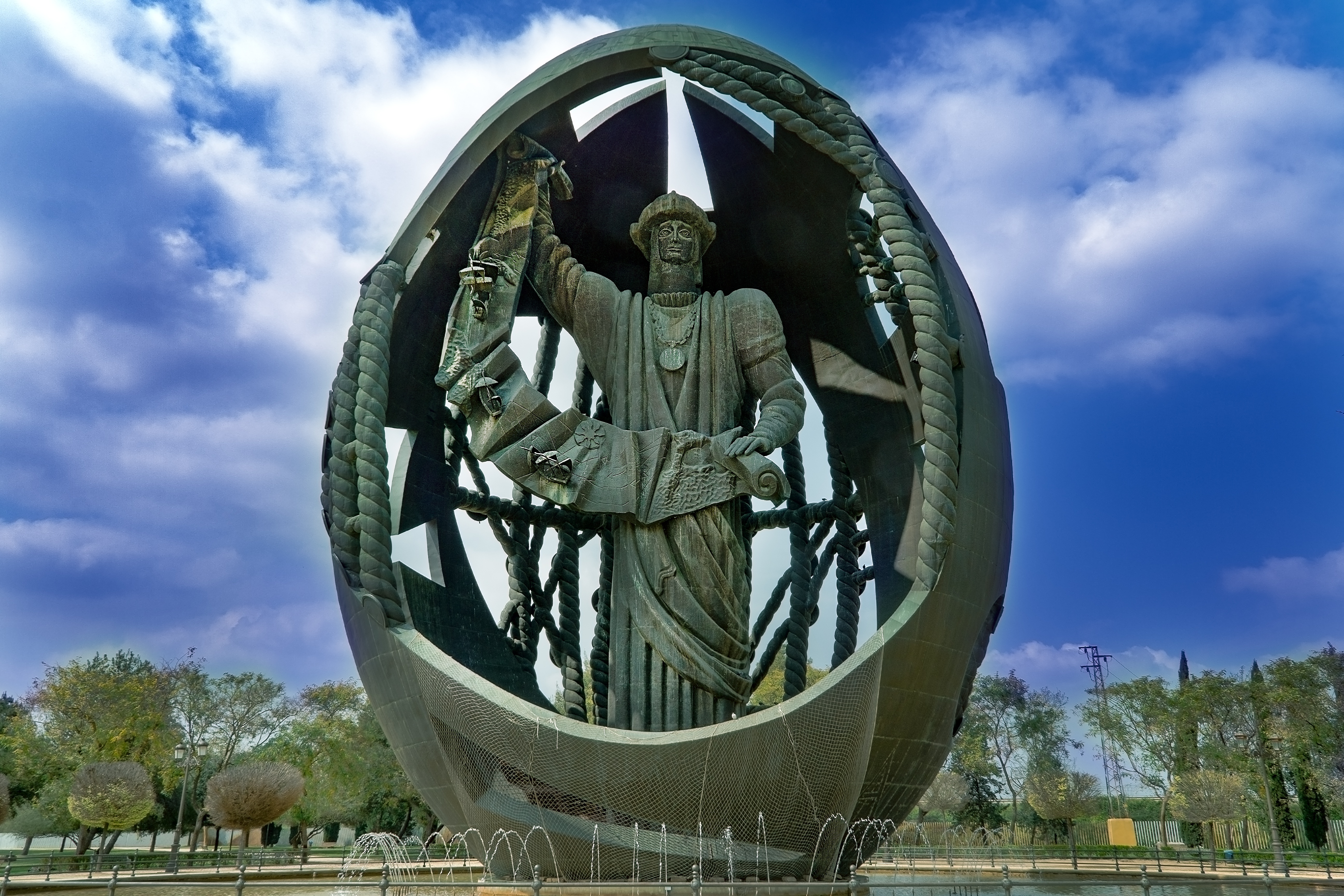 Statua dell'Uovo di Colombo, Siviglia