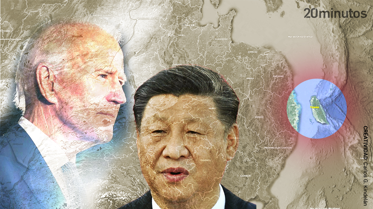 Image of Biden and Xi Jinping.