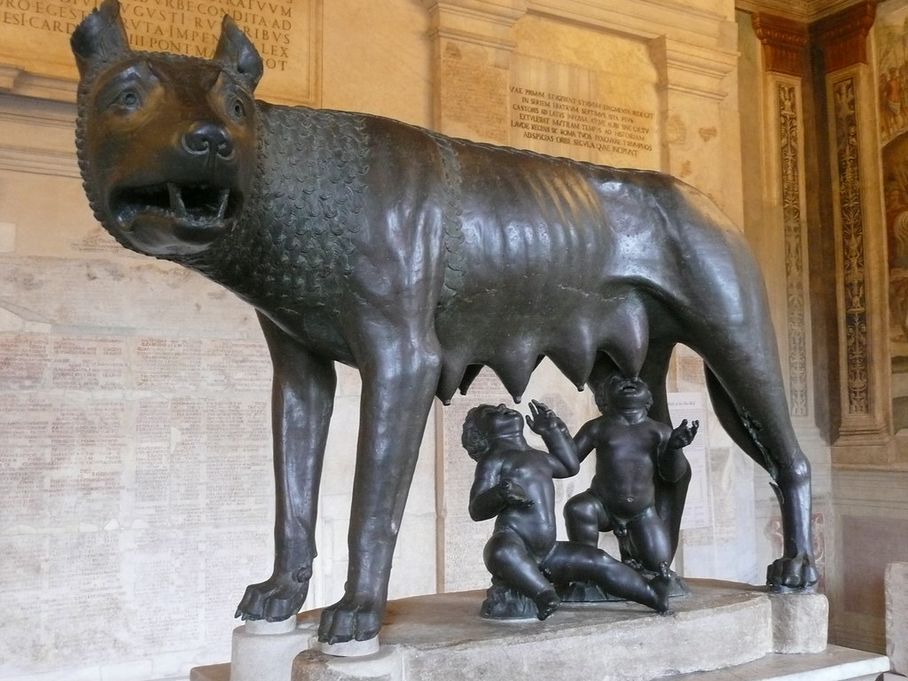Kip Kapitolskega volka v Kapitolskih muzejih.