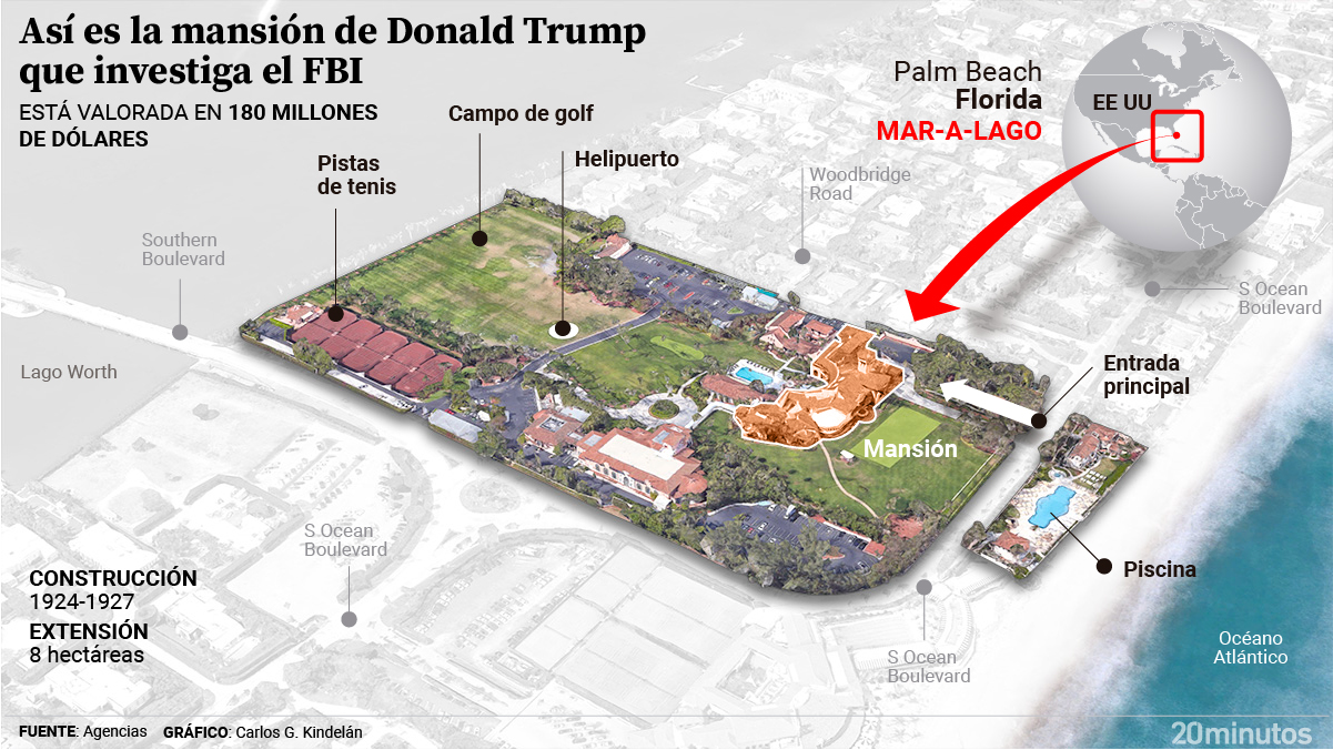 Así es la mansión de Mar-a-Lago de Donald Trump en Florida