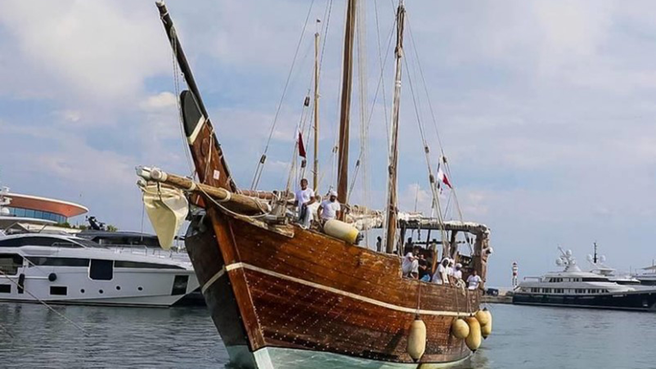 El barco Fath Al-Khair para promocionar el Mundial de Qatar