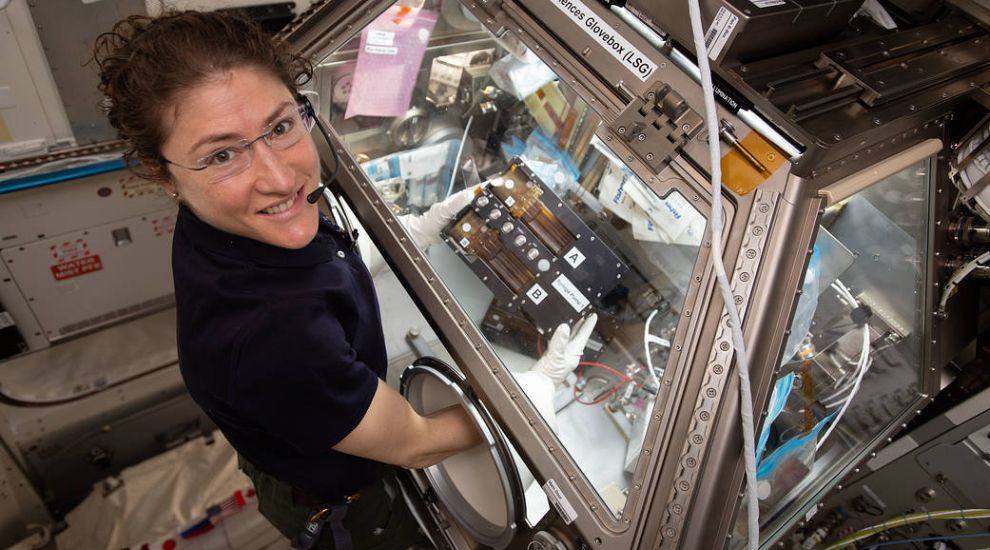 Gli astronauti come Christina Koch (della NASA) hanno studiato le cellule in microgravità.