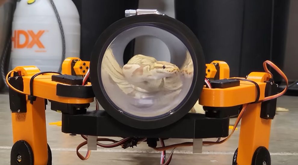 The process of making the robotic legs can be viewed on YouTube.