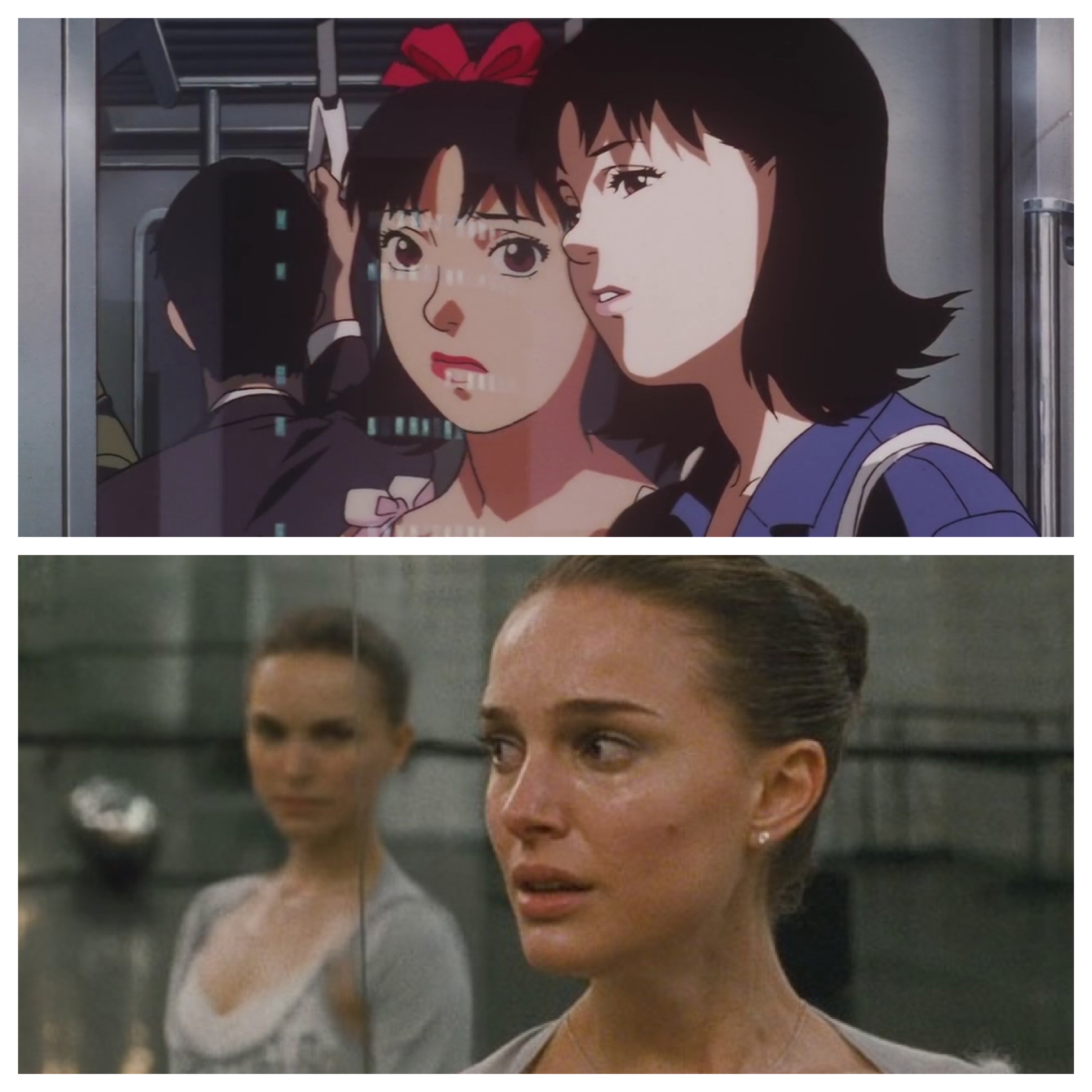 Comparison between 'Perfect Blue' and 'Black Swan'