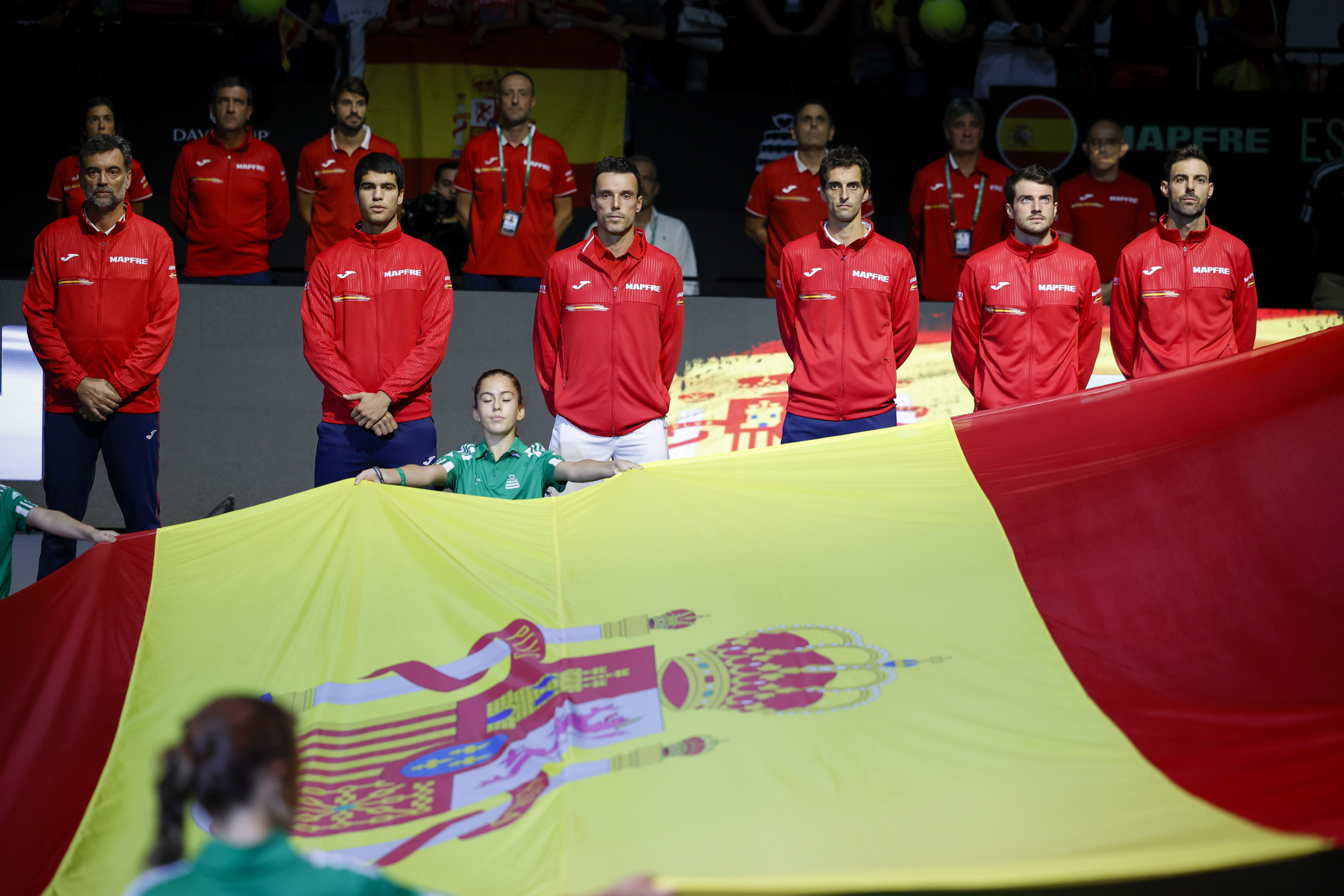 The Navy in the group stage of the Davis Cup in Valencia