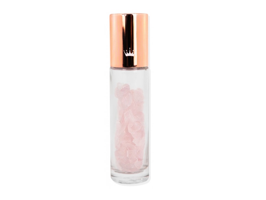 The heart is rose quartz to restore the natural glow to the complexion.