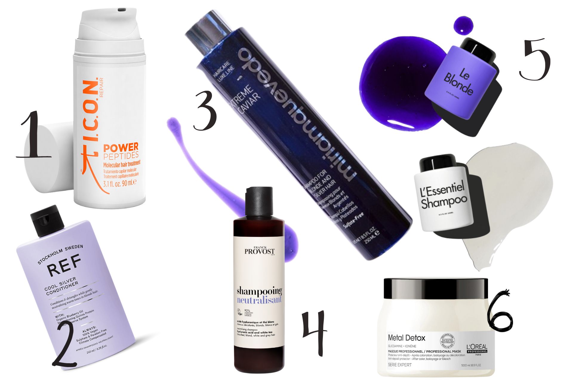 Recommended products to care for bleached hair