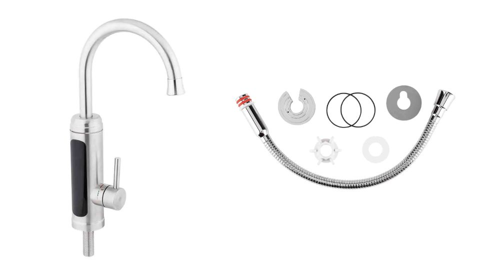 The Easymaxx Electric Faucet has a 1.2m connection cable.