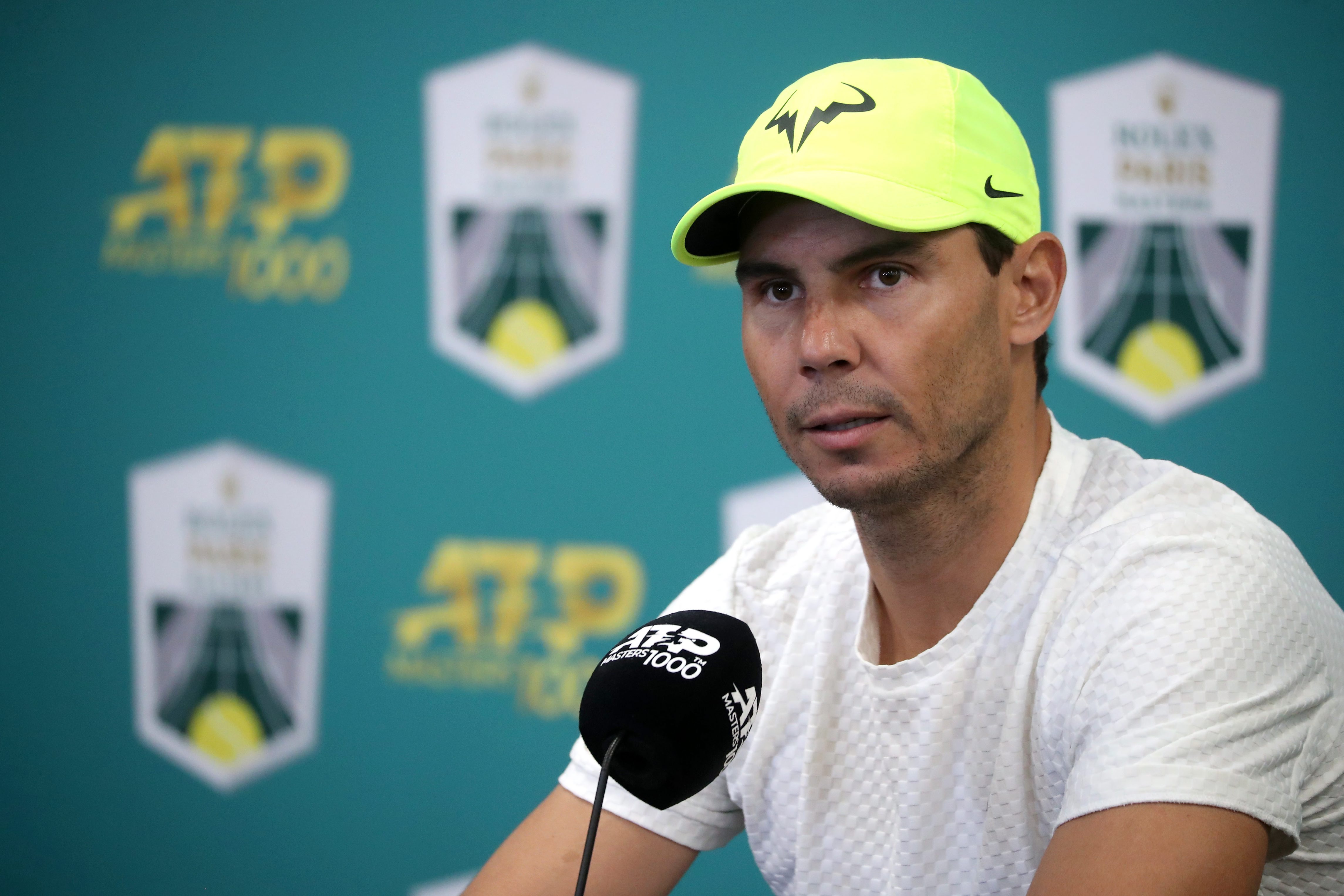 Rafael Nadal, at a press conference.