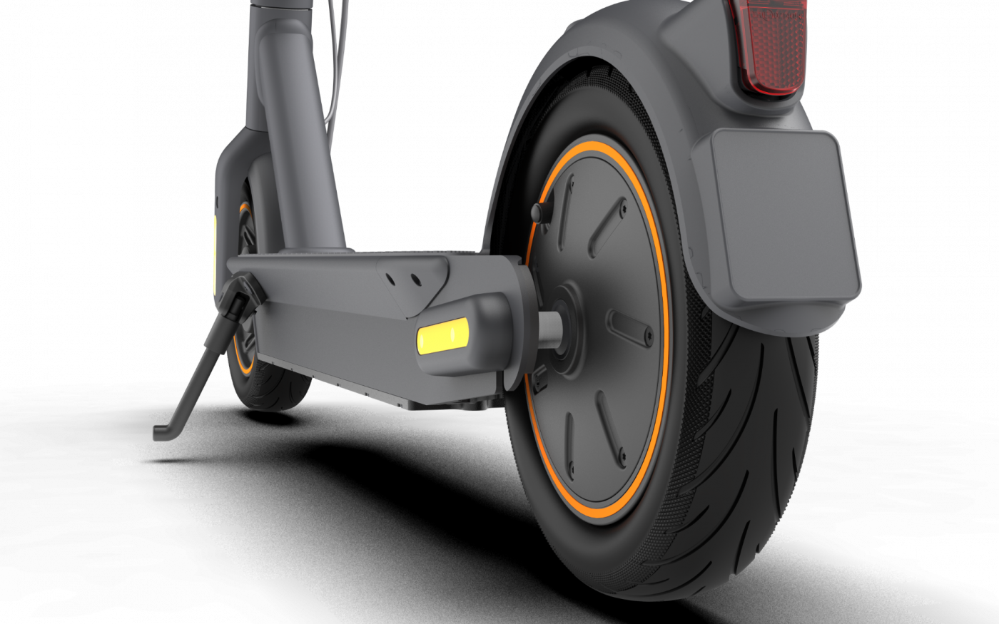 Its 10-inch tires are tubeless and provide a smooth ride.