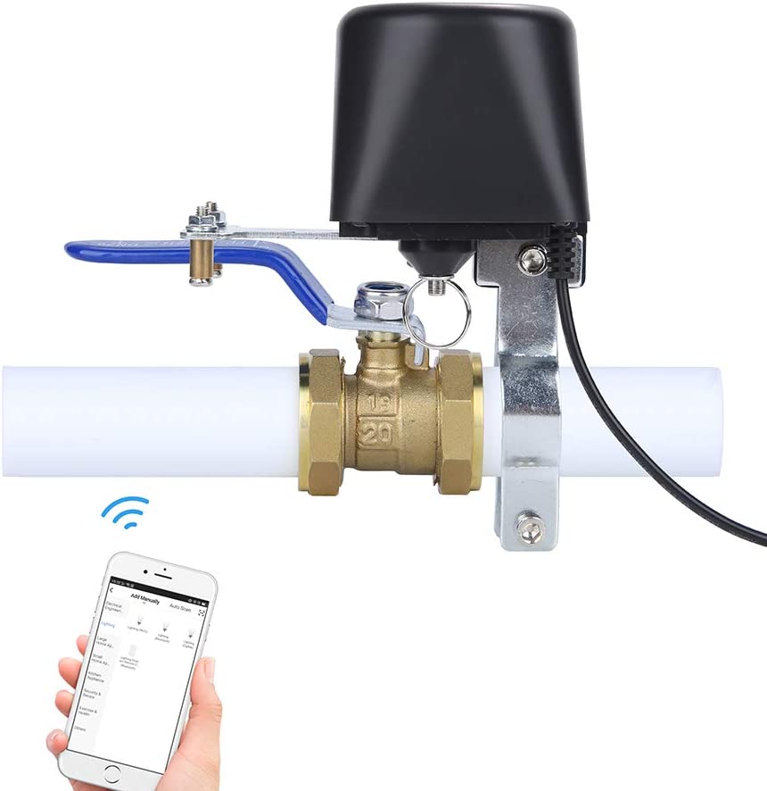 The WiFi valve control should only be placed on the water or gas pipe and connected to electricity and WiFi.