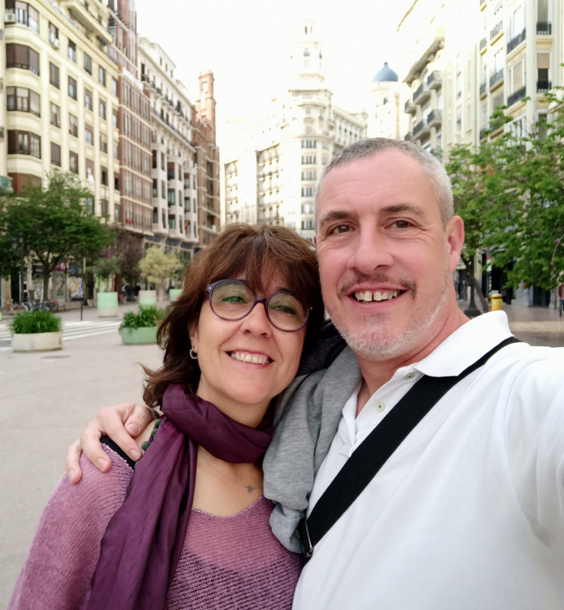 Rosalía and Nacho, driving parents of the Renacer Madrid group