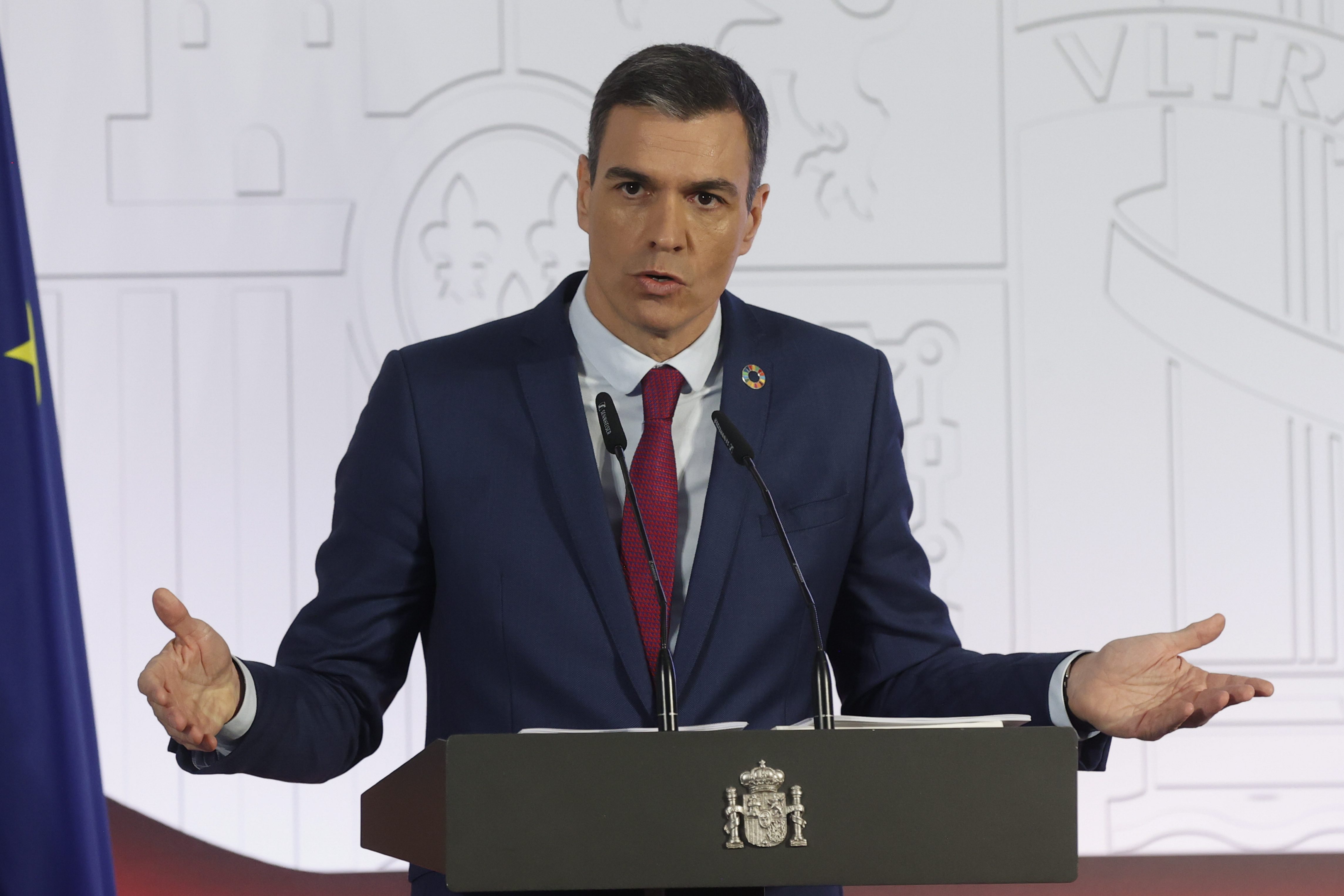 Pedro Sánchez tras el Consejo de Ministros
