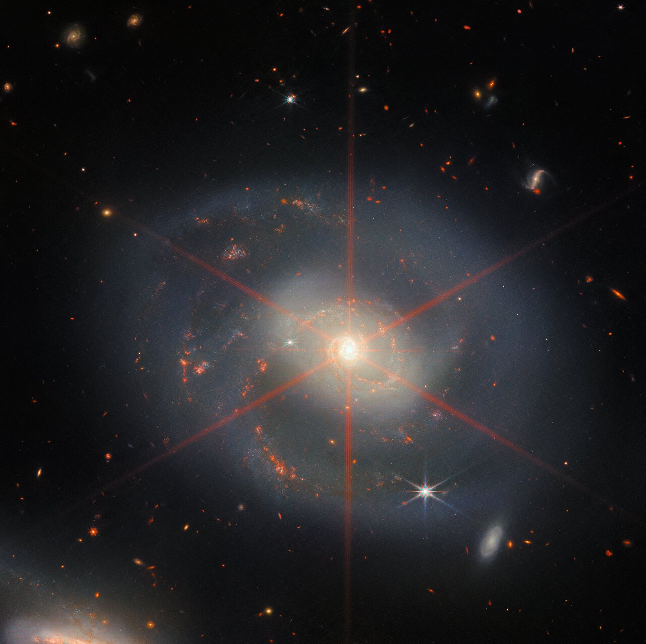 Spiral galaxy NGC 7469 by James Webb.