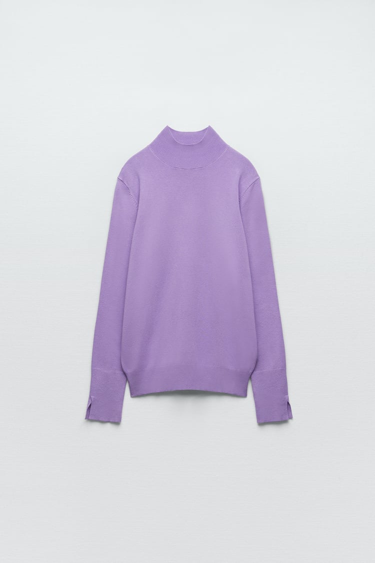 Zara basic perkins neck sweater