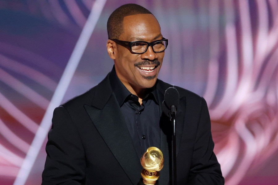 Eddie Murphy, with Honorary Golden Globe, Cecil B. DeMille Award