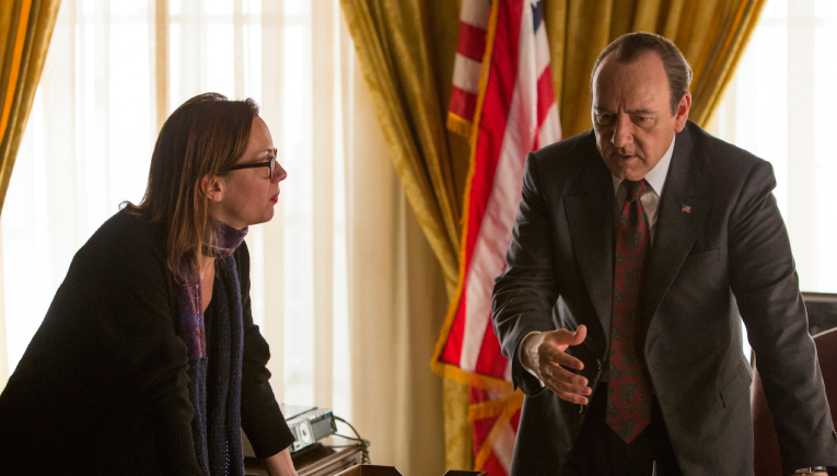 Liza Johnson filming with Kevin Spacey 'Elvis & Nixon'