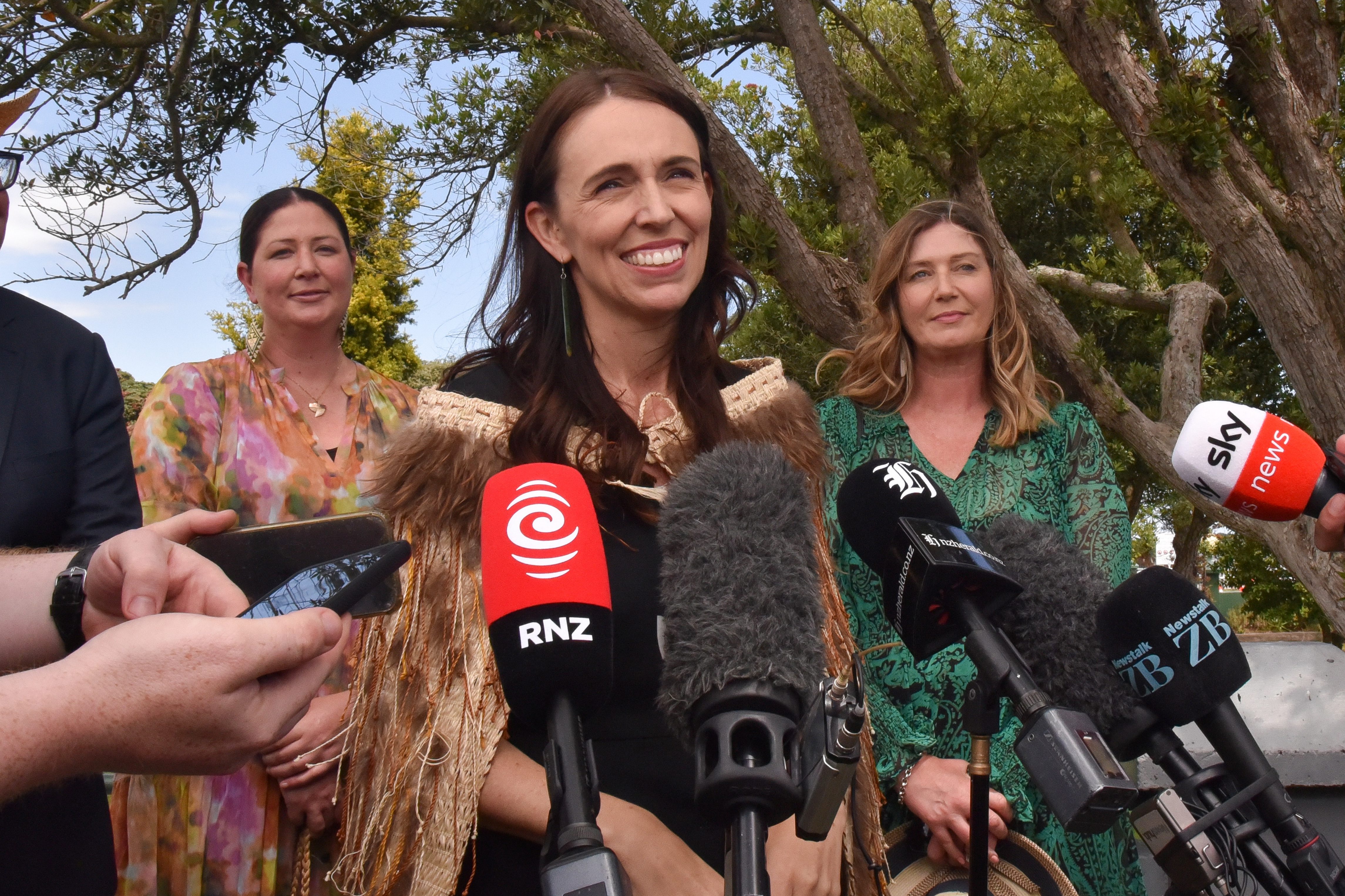 Aparición de Jacinda Ardern tras ser nombrada primera ministra de Nueva Zelanda