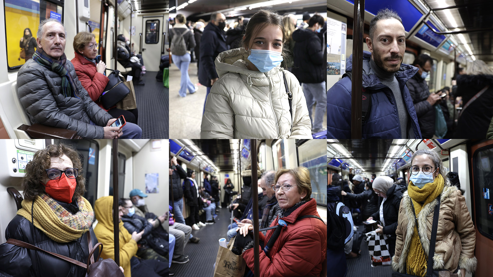 20minutos travels through different means of transport to check the use of masks on the first day without obligation.