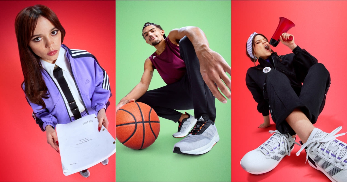 Promotional photos of the new Adidas collection