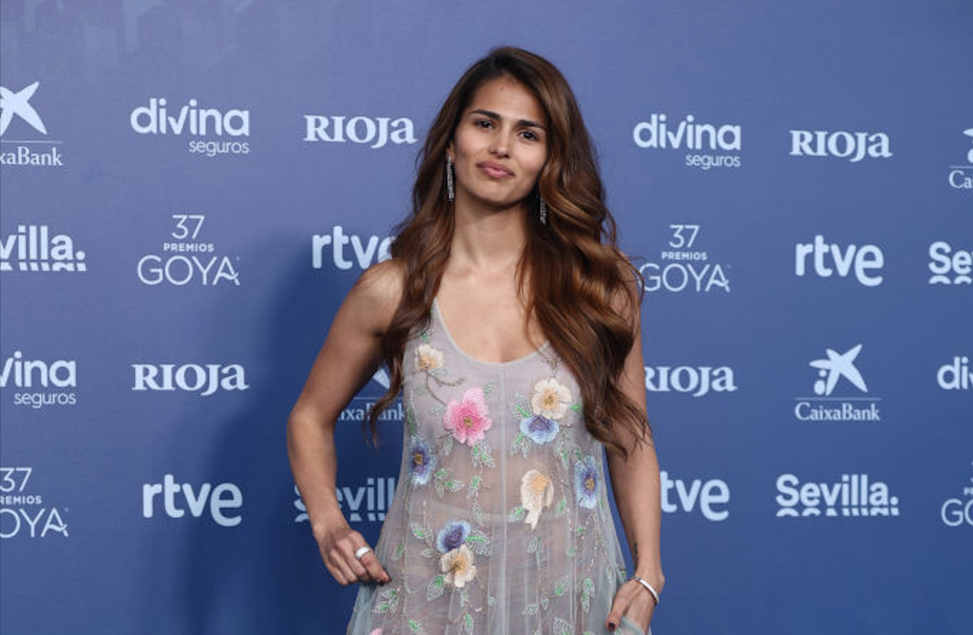 Sara Sálamo with her most natural look at the Goya 2023
