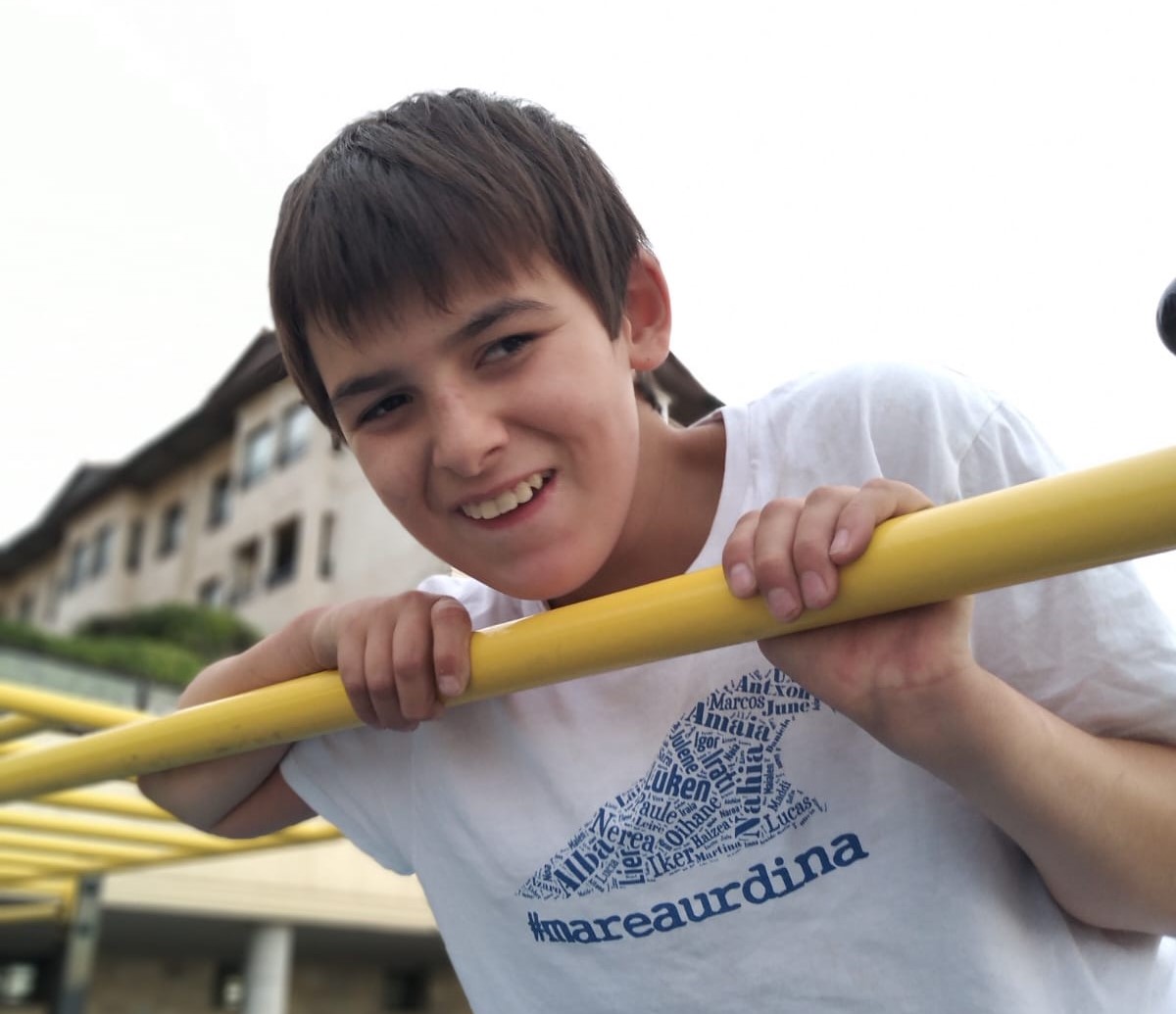 Aitor is 13 years old and was diagnosed with two years of Angelman Syndrome.