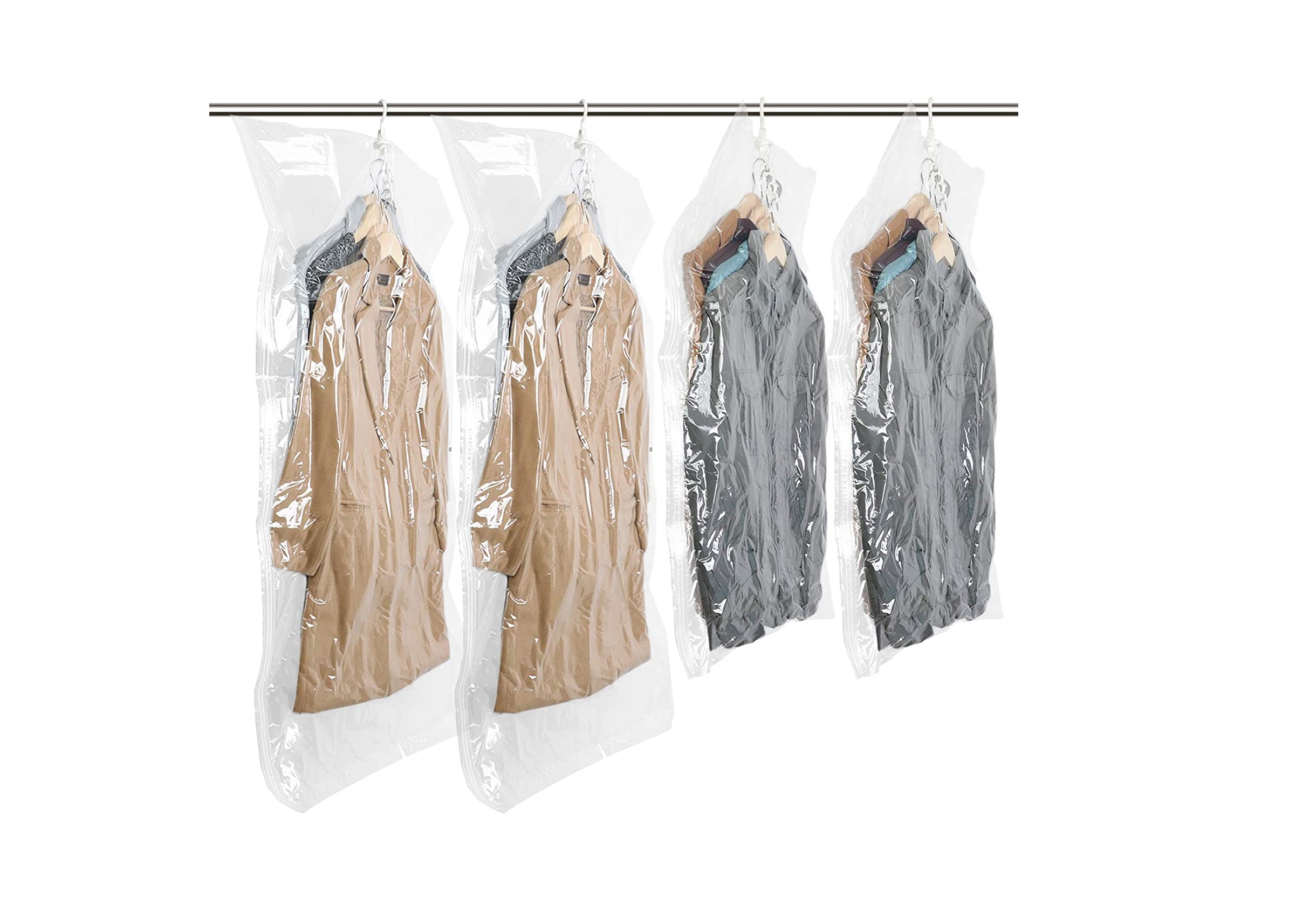 Cómo usar bolsas de vacío para reducir el volumen de los abrigos sin  estropearlos y ganar espacio en el vestidor