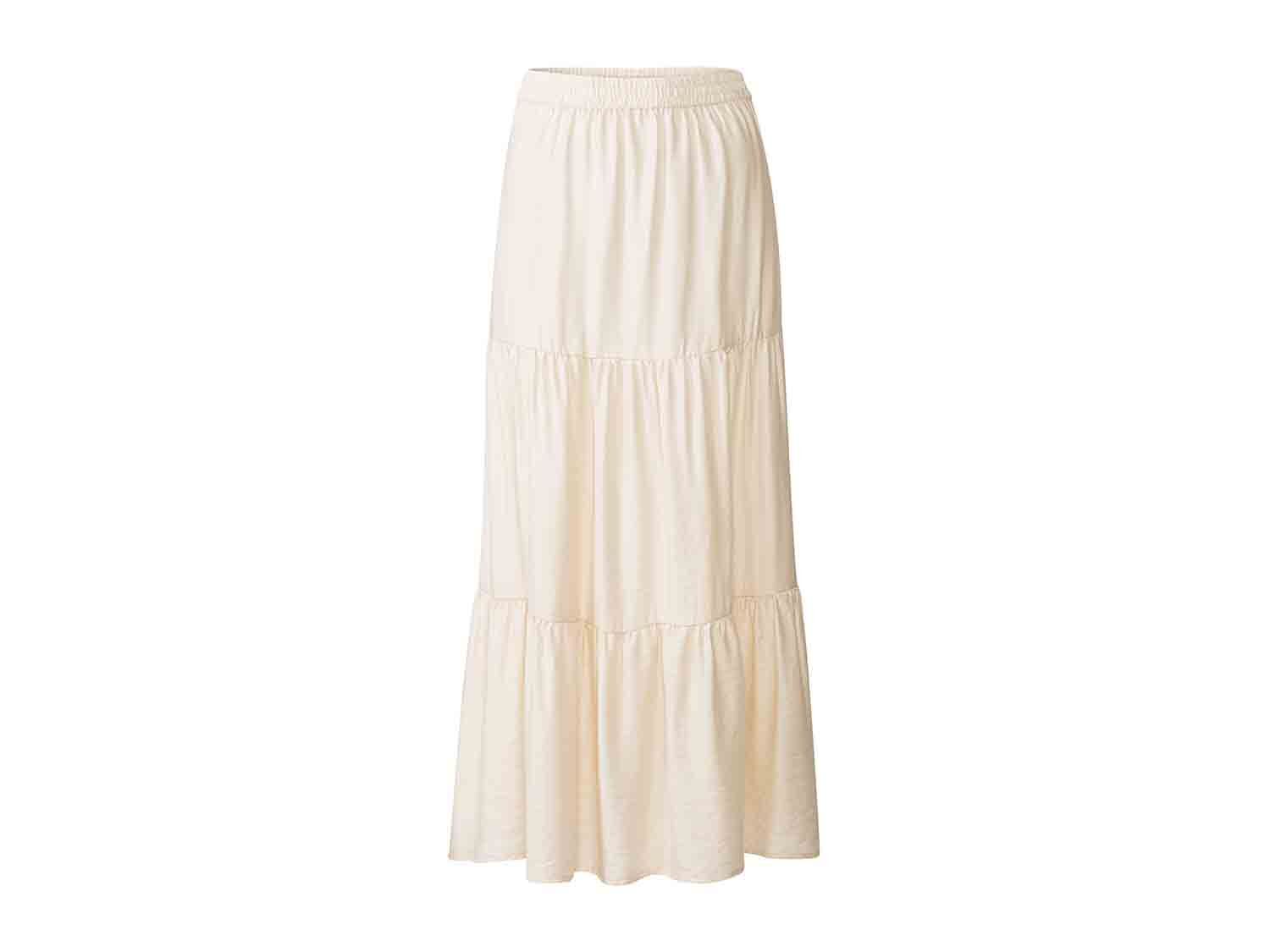 Long white skirt for women, from Lidl