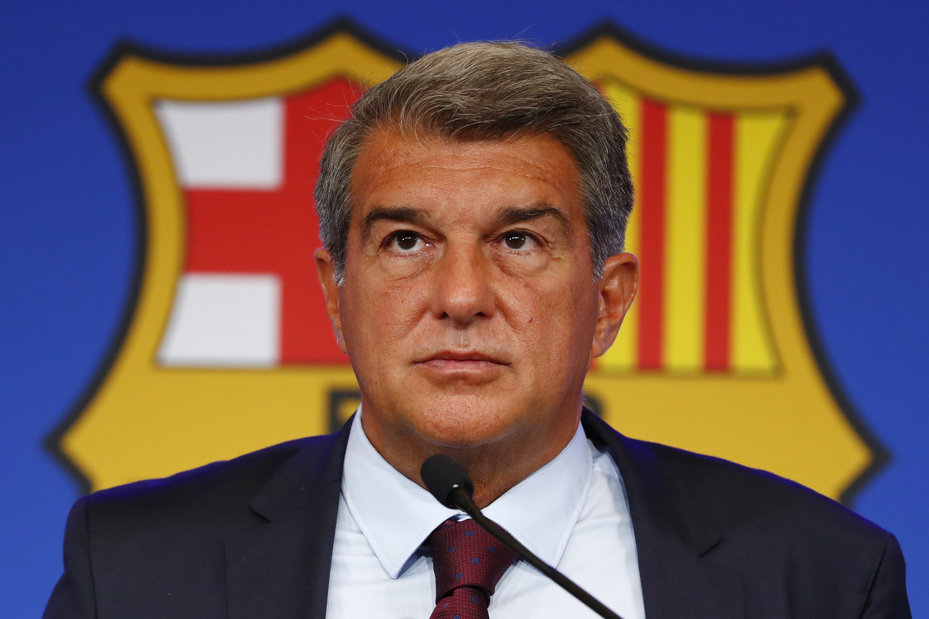 The president of FC Barcelona, ​​Joan Laporta.